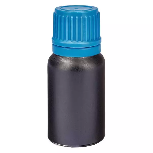 Frasco de 10ml 11mm tampa de rosca azul inviolável BlackLine UT18/10 Frasco de 10ml 11mm tampa de rosca azul inviolável BlackLine UT18/10