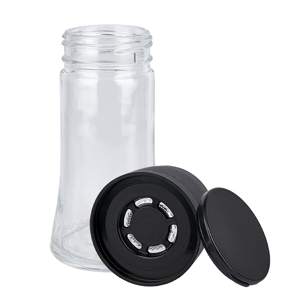 Frasco para sal/especiarias de 95 ml com moinho Vario preto Frasco para sal/especiarias de 95 ml com moinho Vario preto
