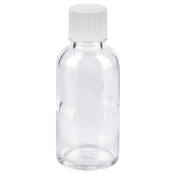 Frasco conta-gotas de 30 ml 1,2 mm branco com tampa standard resistente a crianças ClearLine UT18/30