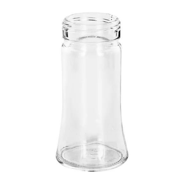 Frasco para sal/especiarias Bobby 95ml, fio 41mm vidro transparente Frasco de vidro transparente para especiarias Bobby, 95 ml, com rosca de 41 mm, para sal e especiarias