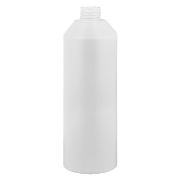 Frasco de farmácia HDPE 250ml branco, sem tampa