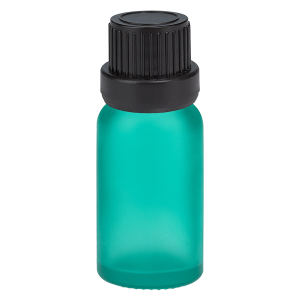 Frasco conta-gotas de 10ml 2mm preto com tampa inviolável GreenL. UT18/10