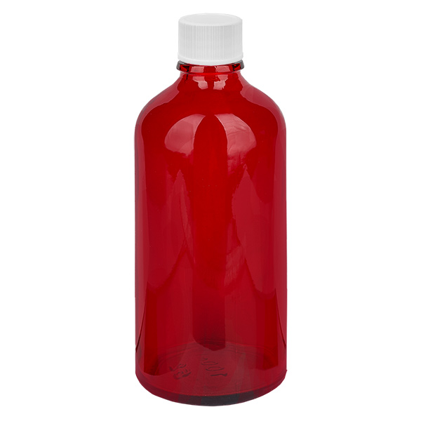 Frasco de 100ml com tampa de rosca de 11mm branco standard RedLine UT18/100