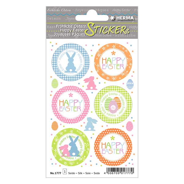 Autocolantes de topo "Saudações da Páscoa" (12 autocolantes)