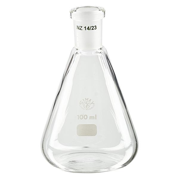 Erlenmeyer 100ml com junta esmerilada standard (14/23)