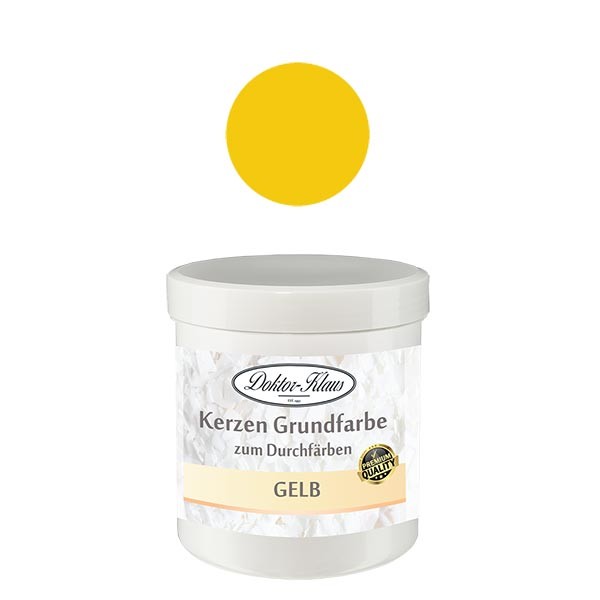 Base de vela Doktor-Klaus cor amarela, 7gr, em lata Base de vela Doktor-Klaus cor amarela, 7gr, em lata