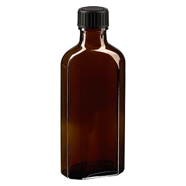 Tampa de rosca castanha Meplat de 100 ml com disco de vedação EPE Tampa de rosca castanha Meplat de 100 ml com disco de vedação EPE
