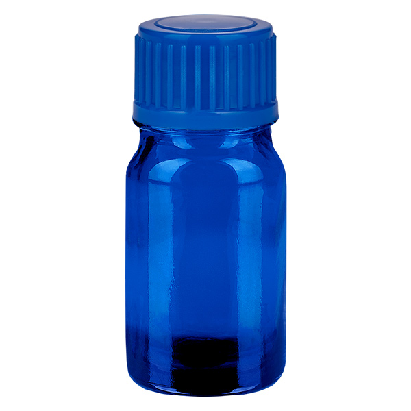 Frasco de 5ml com tampa de rosca de 11mm azul Standard BlueLine UT18/5