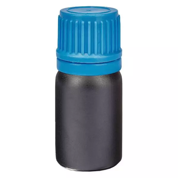 Frasco de 5 ml com tampa de rosca de 11 mm azul com fecho inviolável BlackLine UT18/5 Frasco de 5 ml com tampa de rosca de 11 mm azul com fecho inviolável BlackLine UT18/5