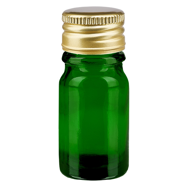 Frasco de 5 ml com tampa de rosca de 11 mm Alu-Gold Standard GreenLine UT18/5