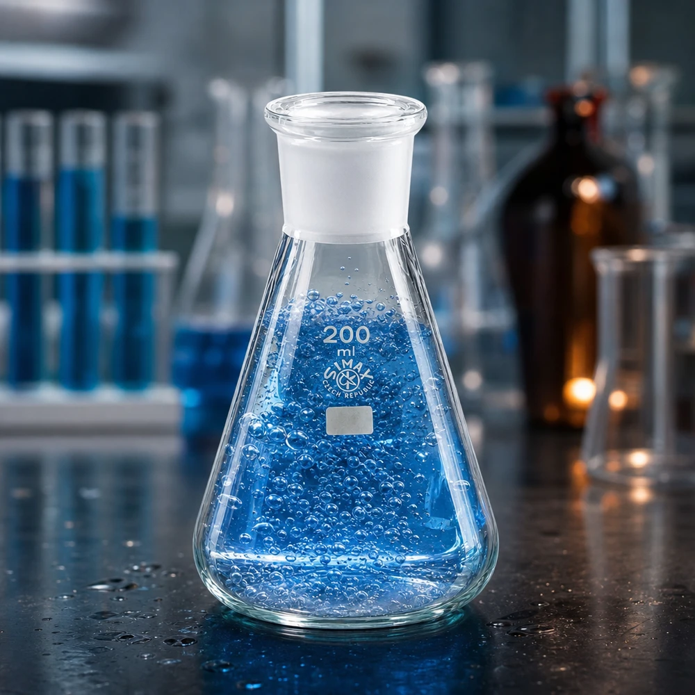 Erlenmeyer 200ml com junta rectificada standard (29/32)