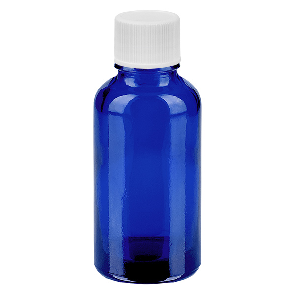 Frasco de 30ml com tampa de rosca de 11mm branco standard BlueLine UT18/30