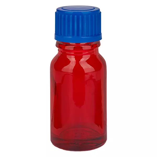 Frasco de 10 ml com tampa de rosca de 11 mm azul Standard RedLine UT18/10 Frasco de 10 ml com tampa de rosca de 11 mm azul Standard RedLine UT18/10