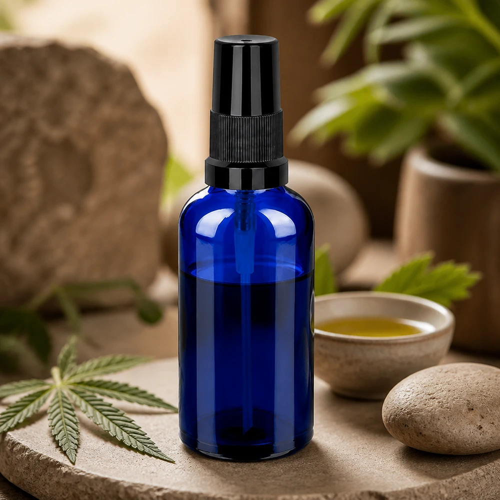Frasco de spray BlueLine versátil de 50 ml com rosca UT18 prática para aplicações profissionais