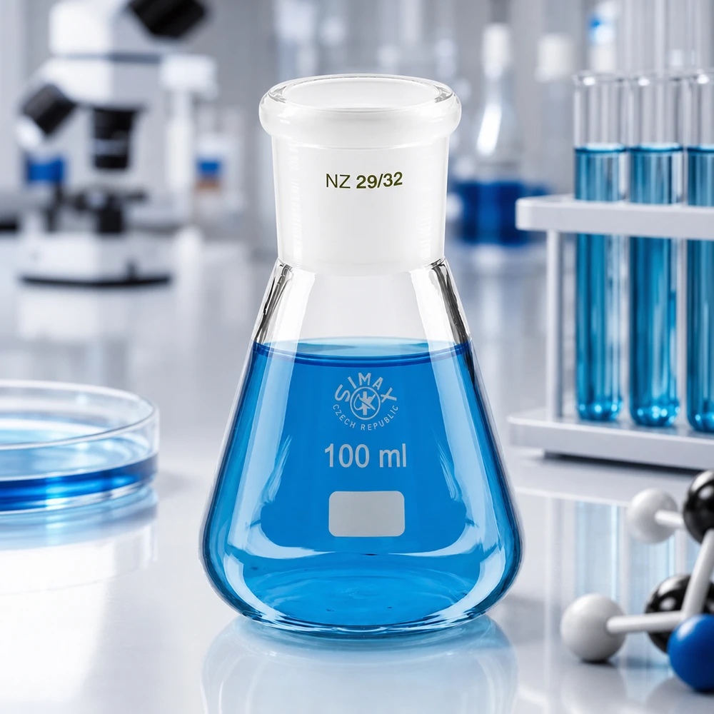 Erlenmeyer 100ml com junta esmerilada standard (29/32)
