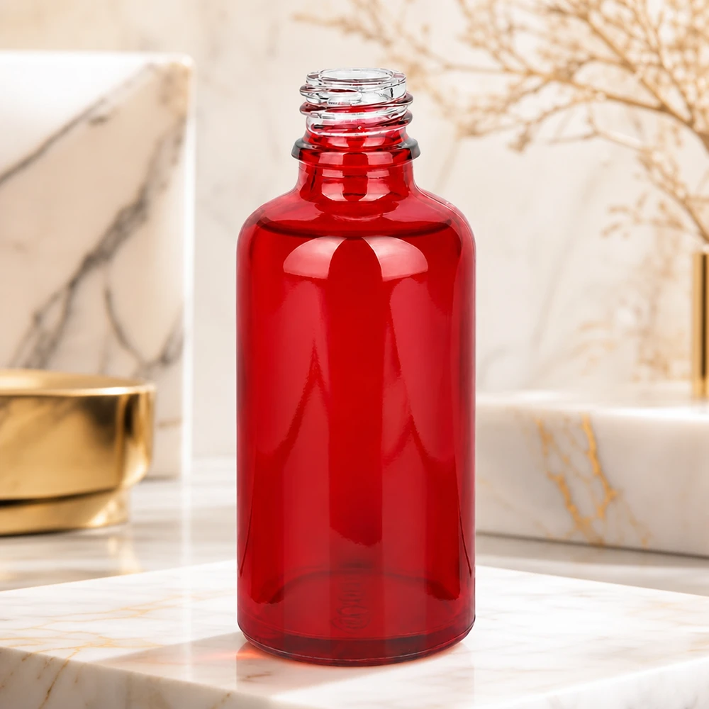 Frasco de vidro âmbar de 50 ml de alta qualidade RedLine UT18/50 com proteção UV para substâncias sensíveis à luz