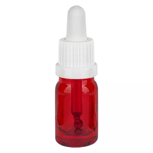 Frasco pipeta de 5 ml branco com fecho inviolável RedLine UT18/5 Frasco pipeta de 5 ml branco com fecho inviolável RedLine UT18/5