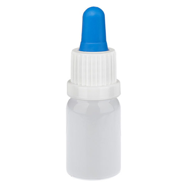 5ml Pipettenflasche weiß/blau Originalitätsverschluss WhiteLine UT18/5