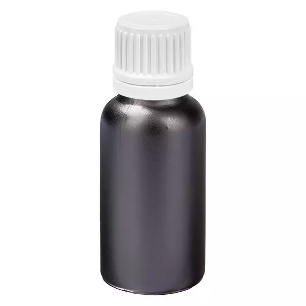 Frasco de 20ml com tampa de rosca de 11mm com fecho inviolável branco BlackLine UT18/20 Frasco de 20ml com tampa de rosca de 11mm com fecho inviolável branco BlackLine UT18/20