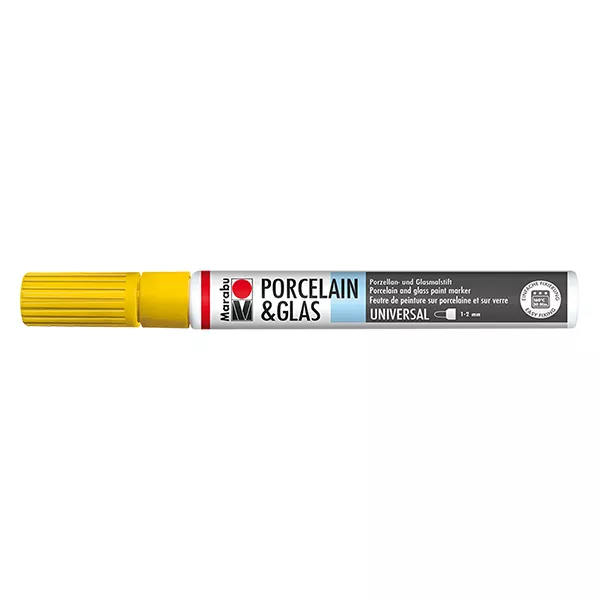 Lápis de cor amarelo-sol 1-2mm para vidro/porcelana