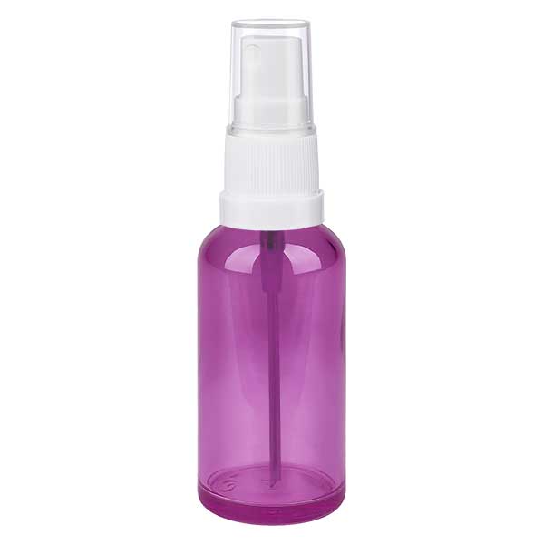 Frasco de spray de 50 ml branco/transparente Standard PurpleLine UT18/50