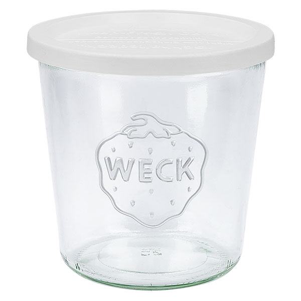 Copo de vidro de 580ml com tampa WECK RR100