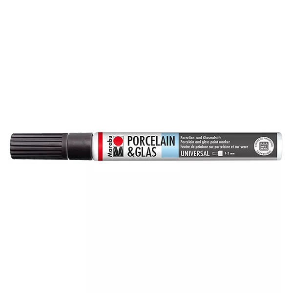 Lápis de cor preto 1-2mm para vidro/porcelana