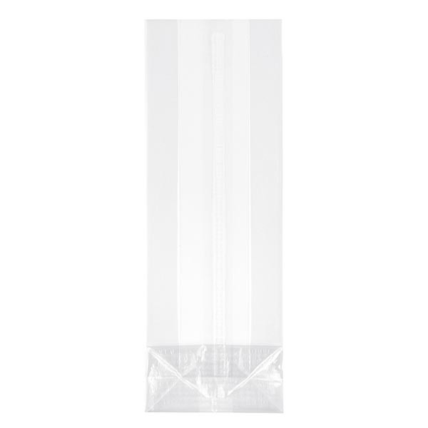 Saco de fundo com costura selada (pacote de 100) 90x280mm/40µm