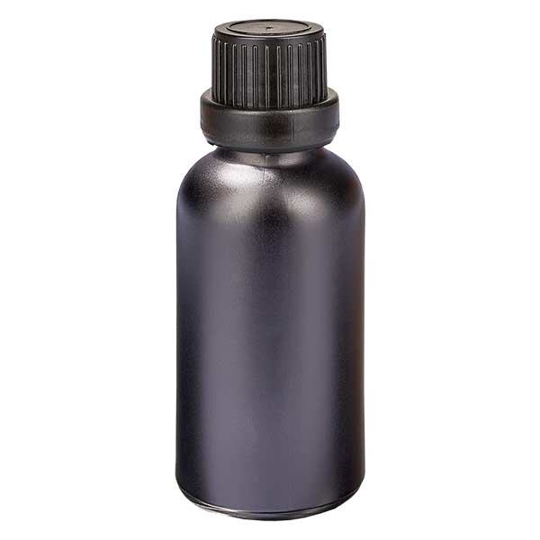 Frasco de 30ml com tampa de rosca de 11mm com fecho inviolável BlackLine UT18/30 Frasco de 30ml com tampa de rosca de 11mm com fecho inviolável BlackLine UT18/30
