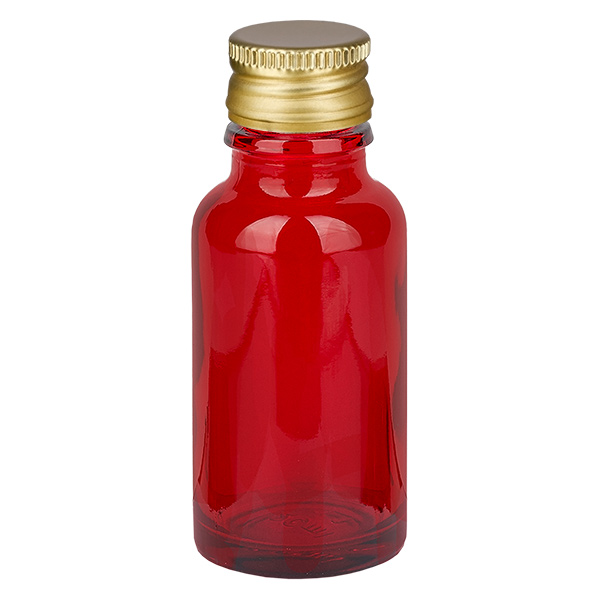 Frasco de 20ml com tampa de rosca de 11mm Alu-Gold Standard RedLine UT18/20