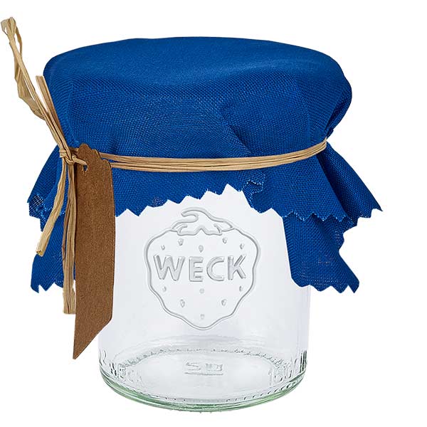 Capa de tecido para jóias azul com estrelas 15cm quadrado