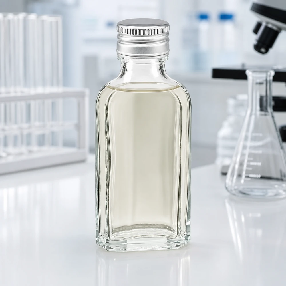 50 ml Meplat transparente com tampa de alumínio prata PP22 Frasco de vidro transparente Meplat de 50 ml com tampa de rosca em alumínio prateado PP22