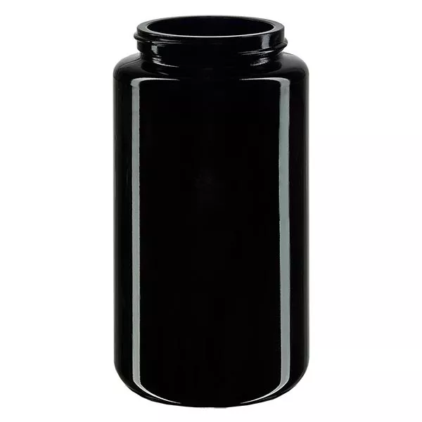 Frasco de boca larga de vidro violeta 200ml, sem tampa Frasco de boca larga de vidro violeta 200ml, sem tampa