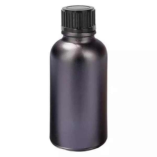 Frasco de 30 ml com tampa de rosca de 11 mm preto standard BlackLine UT18/30 Frasco de 30 ml com tampa de rosca de 11 mm preto standard BlackLine UT18/30