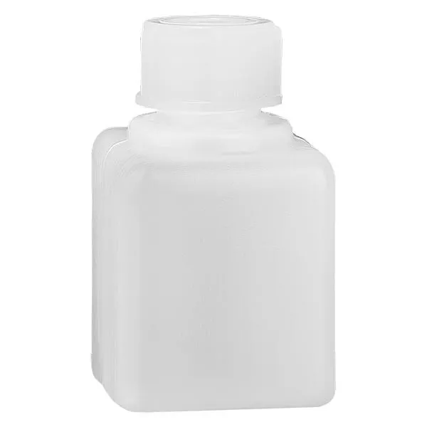 Frasco para produtos químicos 20ml, gargalo estreito feito de PE-HD, cor natural Frasco para produtos químicos 20ml, gargalo estreito feito de PE-HD, cor natural