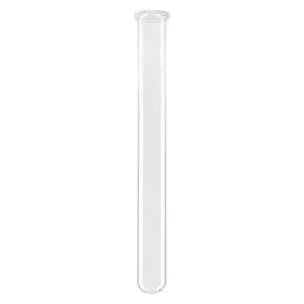 Tubo de ensaio 100x12mm com vidro de borosilicato, aro com contas