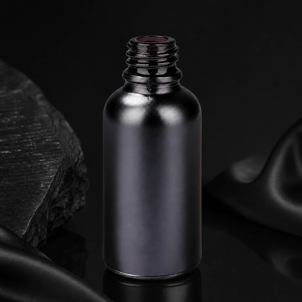 Frasco dispensador de 30 ml BlackLine UT18/30 UNiTWIST Pequeno frasco farmacêutico de 30 ml BlackLine UT18/30 UNiTWIST ideal para viagens e deslocações