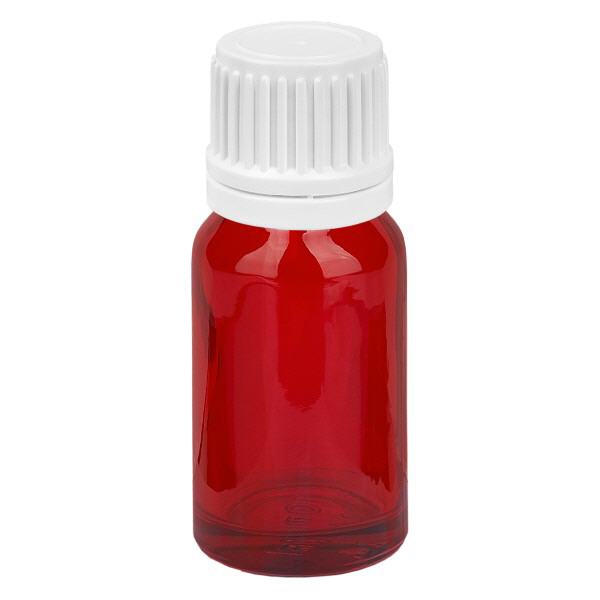 Frasco de 10 ml com tampa de rosca de 11 mm branco tampa inviolável RedLine UT18/10