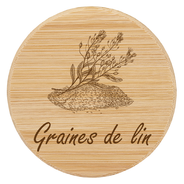 Boina em tecido "Graines de lin" para WECK RR100