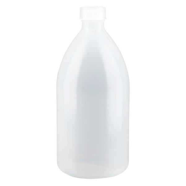 Frasco de rosca de 1000 ml, frasco de laboratório com gargalo estreito Frasco de rosca de 1000 ml, frasco de laboratório com gargalo estreito