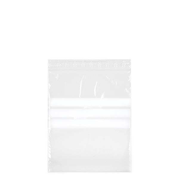 PolyZip com campo de etiquetagem (embalagem de 100) 180x250mm/50µm