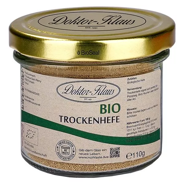 Levedura seca orgânica 110g Doktor-Klaus noWaste Levedura seca orgânica 110g Doktor-Klaus noWaste