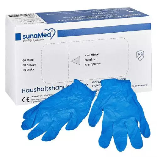 Caixa de 100 luvas descartáveis SunaMed tamanho S Caixa de 100 luvas descartáveis SunaMed tamanho S