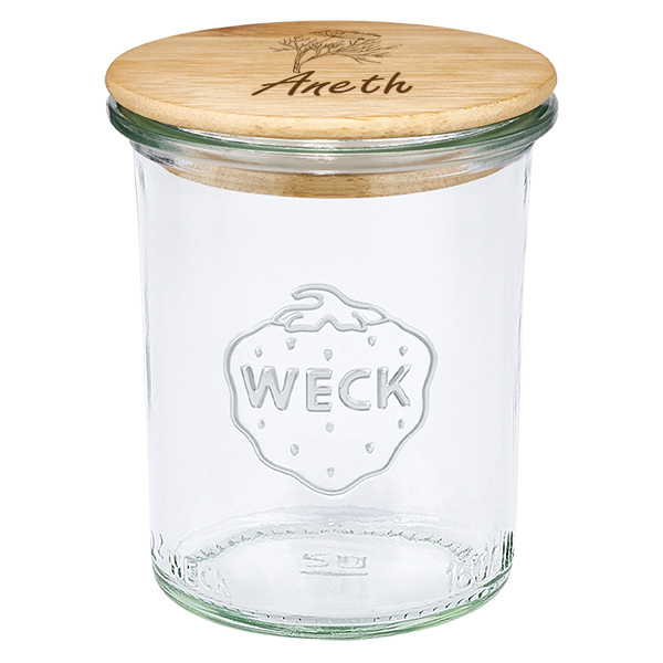 Tampa em tecido "Aneth" com verniz WECK 160ml Tampa em tecido "Aneth" com verniz WECK 160ml