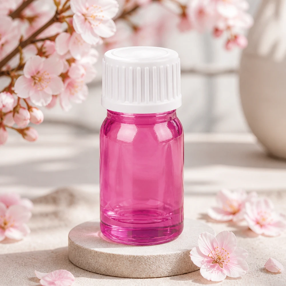Frasco conta-gotas de 5 ml 0,9 mm branco padrão PurpleLine UT18/5 Frasco conta-gotas de 5 ml tamanho compacto violeta transparente com tampa de rosca STD PurpleLine UT18/5