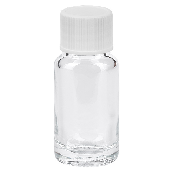 Frasco de 10 ml com tampa de rosca de 11 mm branco Standard ClearLine UT18/10