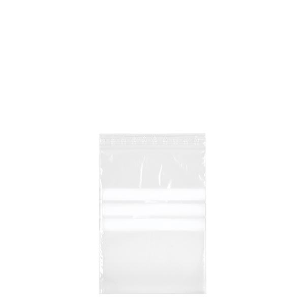 PolyZip com campo de etiquetagem (embalagem de 100) 80x120mm/50µm