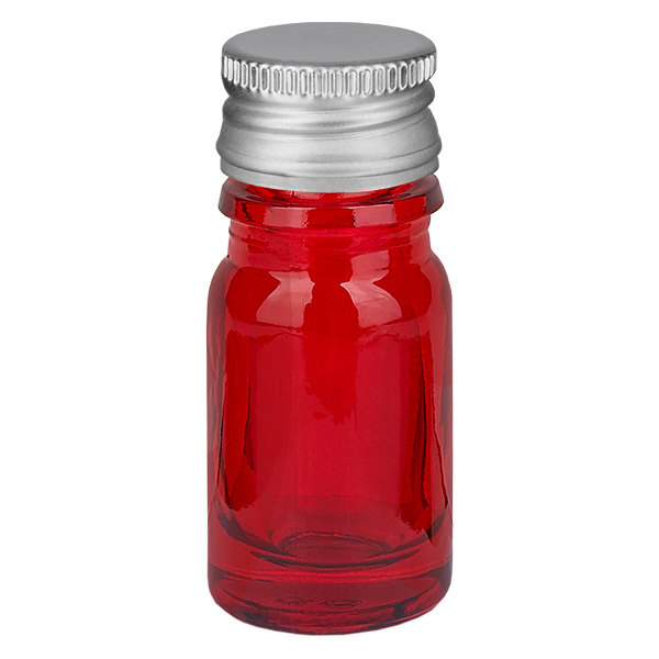 Frasco de 5 ml com tampa de rosca de 11 mm Alu-Silver Standard RedLine UT18/5