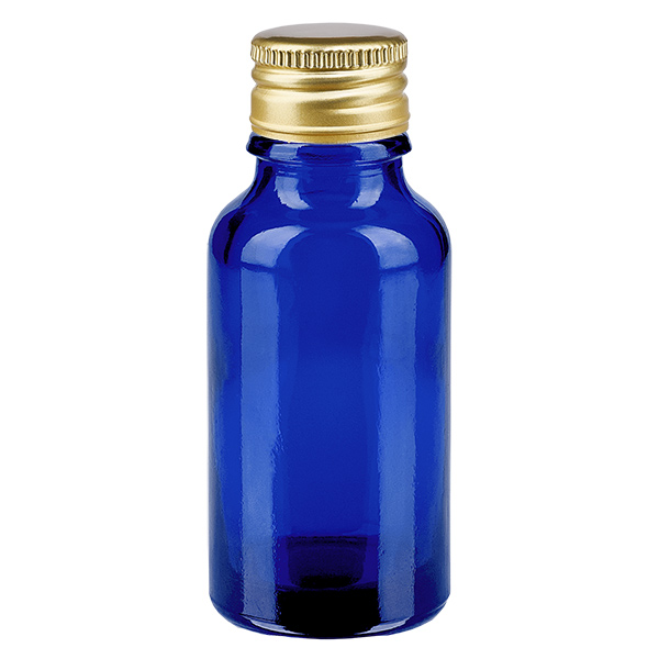 Frasco de 20ml com tampa de rosca de 11mm Alu-Gold Standard BlueLine UT18/20