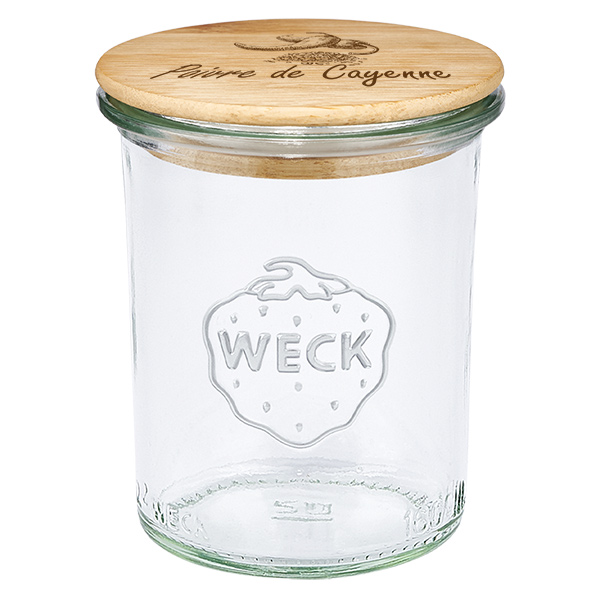 Tábua em madeira "Poivre de Cayenne" com verniz WECK à pied Tábua em madeira "Poivre de Cayenne" com verniz WECK à pied